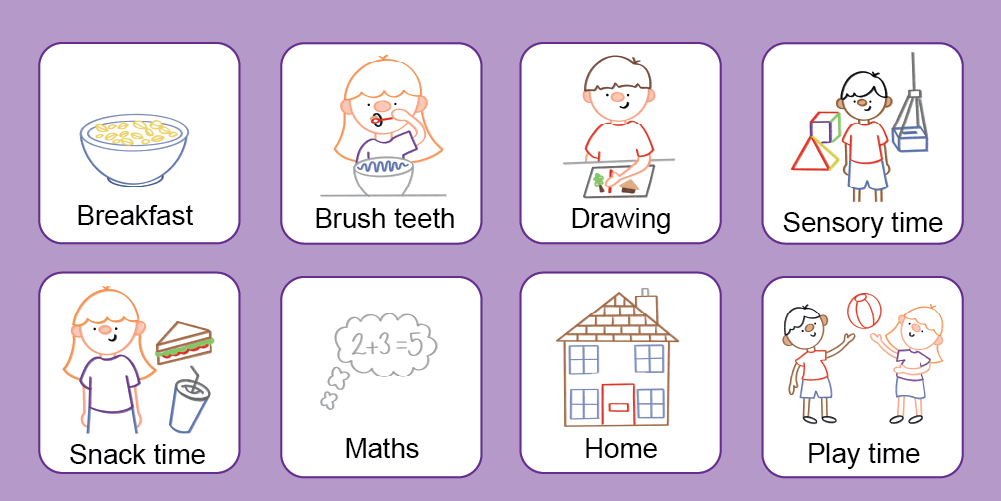 How to use visual timetables for autistic children caudwell children