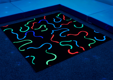 UV Reactive Twirly Carpet